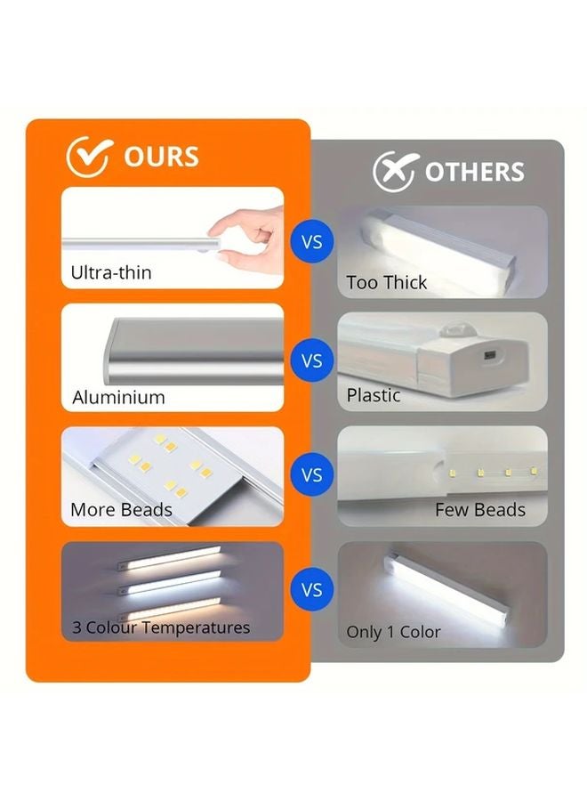 ضوء حساس للحركة 20 سم 7-9 بوصة فضي متغير ألوان أوضاع الاستشعار طوال اليوم - Image 5