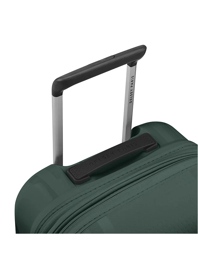 ديلسي _باريس Clavel 55cm 4 Double-Wheeled Luggage Trolley (Recycled Material) - Deep Green