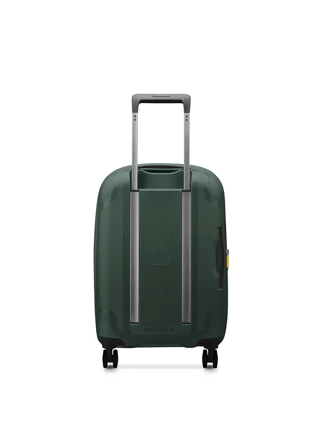 ديلسي _باريس Clavel 55cm 4 Double-Wheeled Luggage Trolley (Recycled Material) - Deep Green