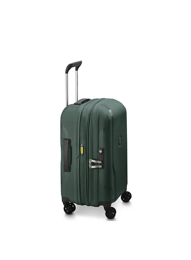 ديلسي _باريس Clavel 55cm 4 Double-Wheeled Luggage Trolley (Recycled Material) - Deep Green