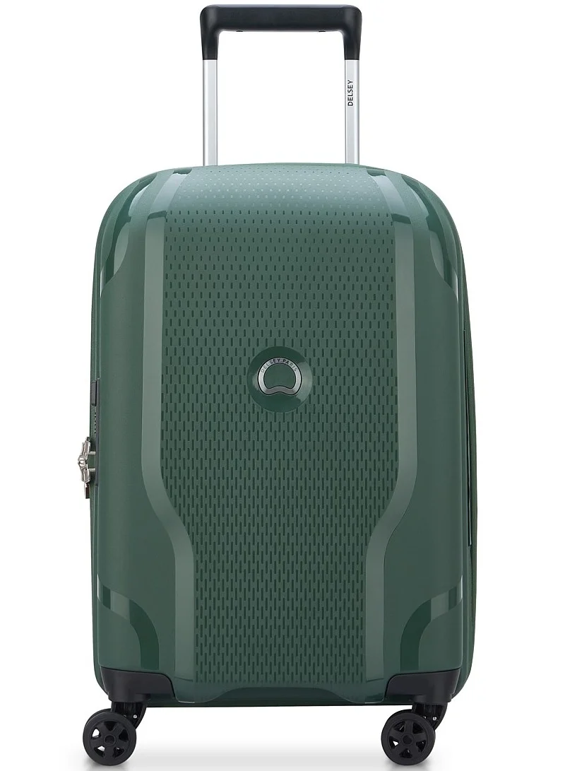 DELSEY Paris Clavel 55 Cm 4 Double-Wheeled Luggage Trolley (Recycled Material) - Deep Green