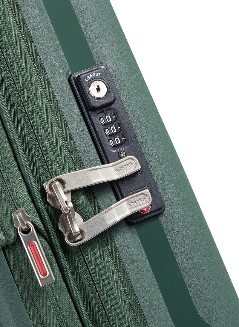 ديلسي _باريس كلافيل عربة أمتعة بعجلات مزدوجة  سم - أخضر داكن - Image 5