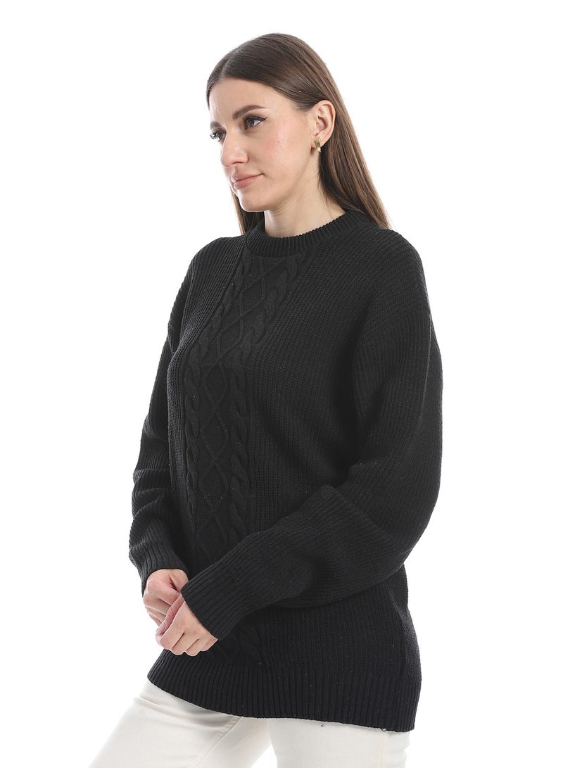 Caesar women wool plain pullover with round neck multidesign - Image 2