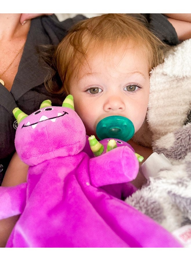 WubbaNub Purple Monster Lovey - Image 3