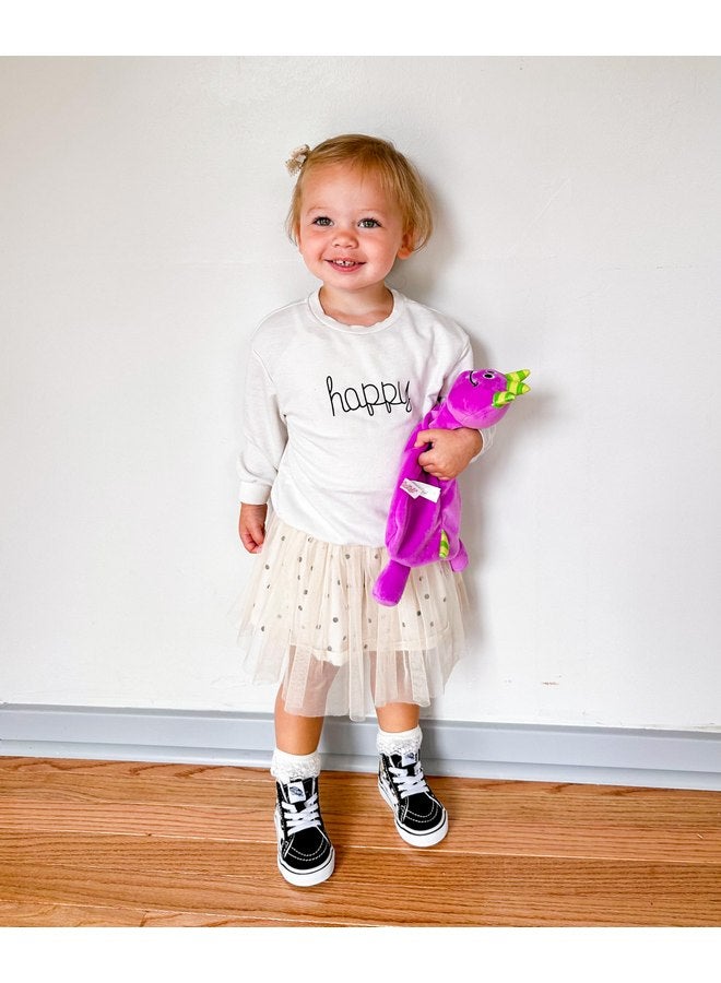 WubbaNub Purple Monster Lovey - Image 2