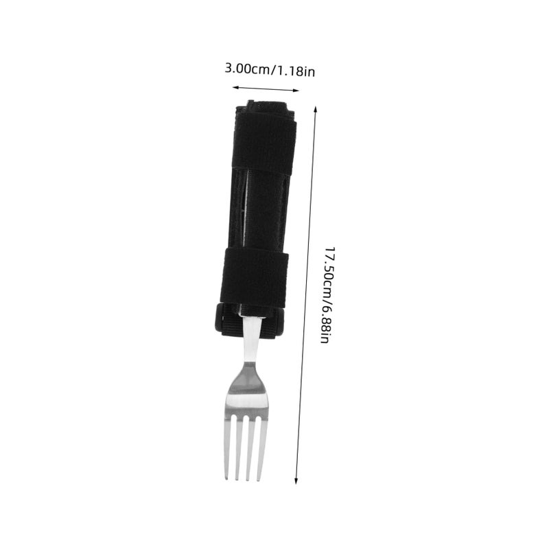 Adaptive Eating Fork With Strap For Elderly Disabled Enhanced Grip Rehabilitation Support Easy Clean - Image 3