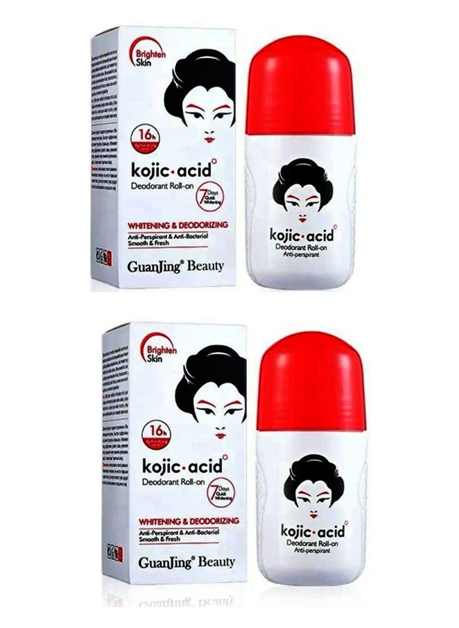 KOJIC ACID 2 Pieces Of Kojic Acid Deodorant Roll-on 2X50 ml  - Image 1
