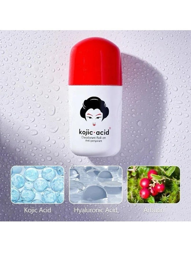 KOJIC ACID 2 Pieces Of Kojic Acid Deodorant Roll-on 2X50 ml  - Image 2
