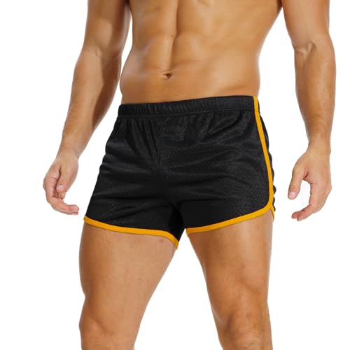AIMPACT Mens Running Shorts Breathing Workout Gym Booty Short Shorts Black - Image 1
