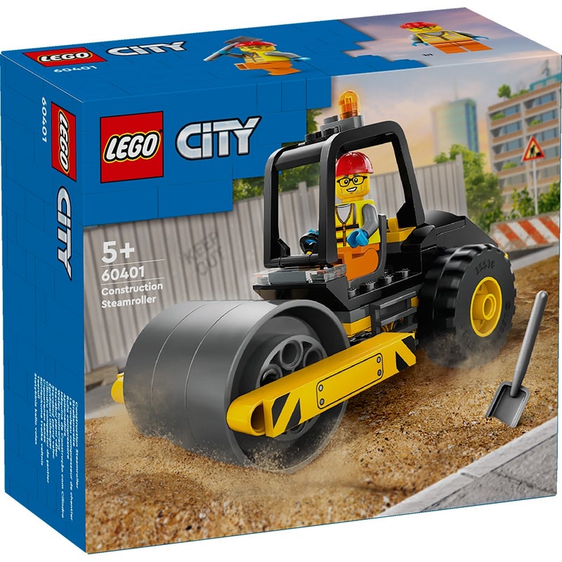 LEGO - City Construction Steamroller 78 Pieces - 60401 - Image 1