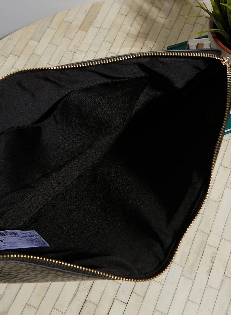 MANGO Large Crocodile Effect Laptop Case