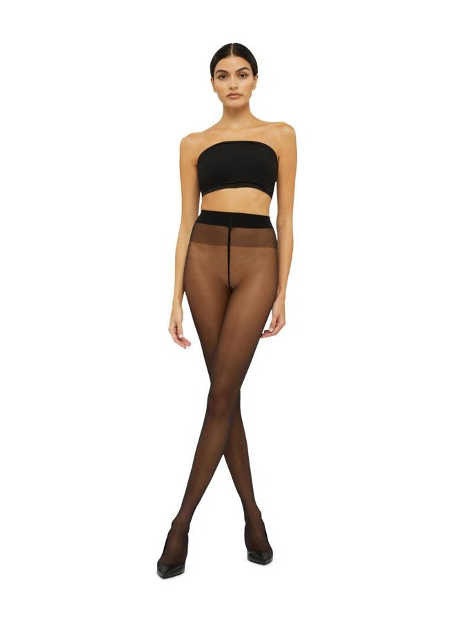 Wolford Satin Touch 20 Women's Tights, Black, S - Image 3