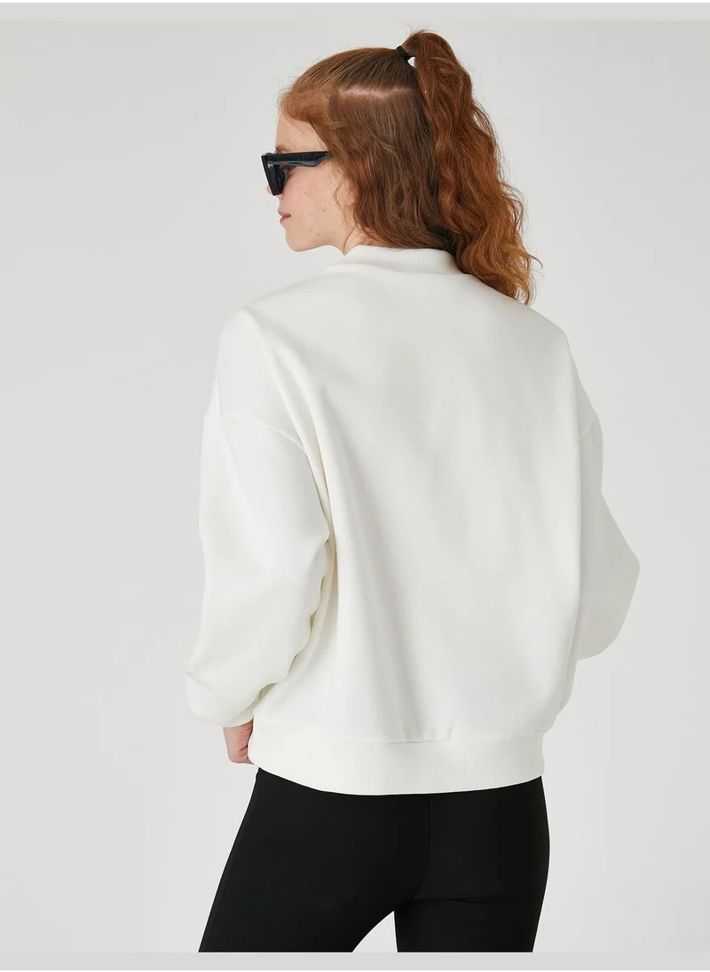 KOTON Printed Sweatshirt Long Sleeve