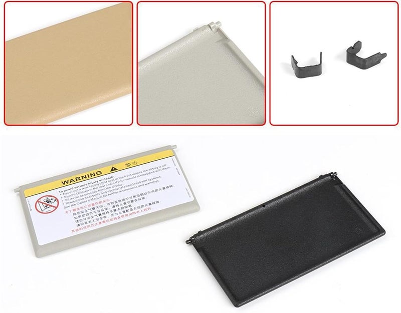 QASULER Sun Visor Mirror Cover for Mercedes-Benz C-Class W203 - Image 5