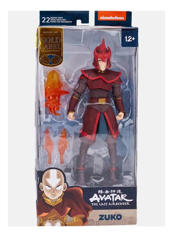 nickelodeon - Prince Zuko Helmeted Gold Label Action Figure, Red Combo - Image 1