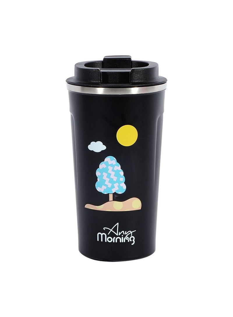 Any Morning Any Morning Stainless Steel Travel Coffee Mug 17 oz (500ml), Vacuum Insulated Tumbler for Hot and Cold Drinks, Leak and Spill-Proof Coffee Travel Mug, Coffee Tumbler with Anti-Slip Base  - Image 1
