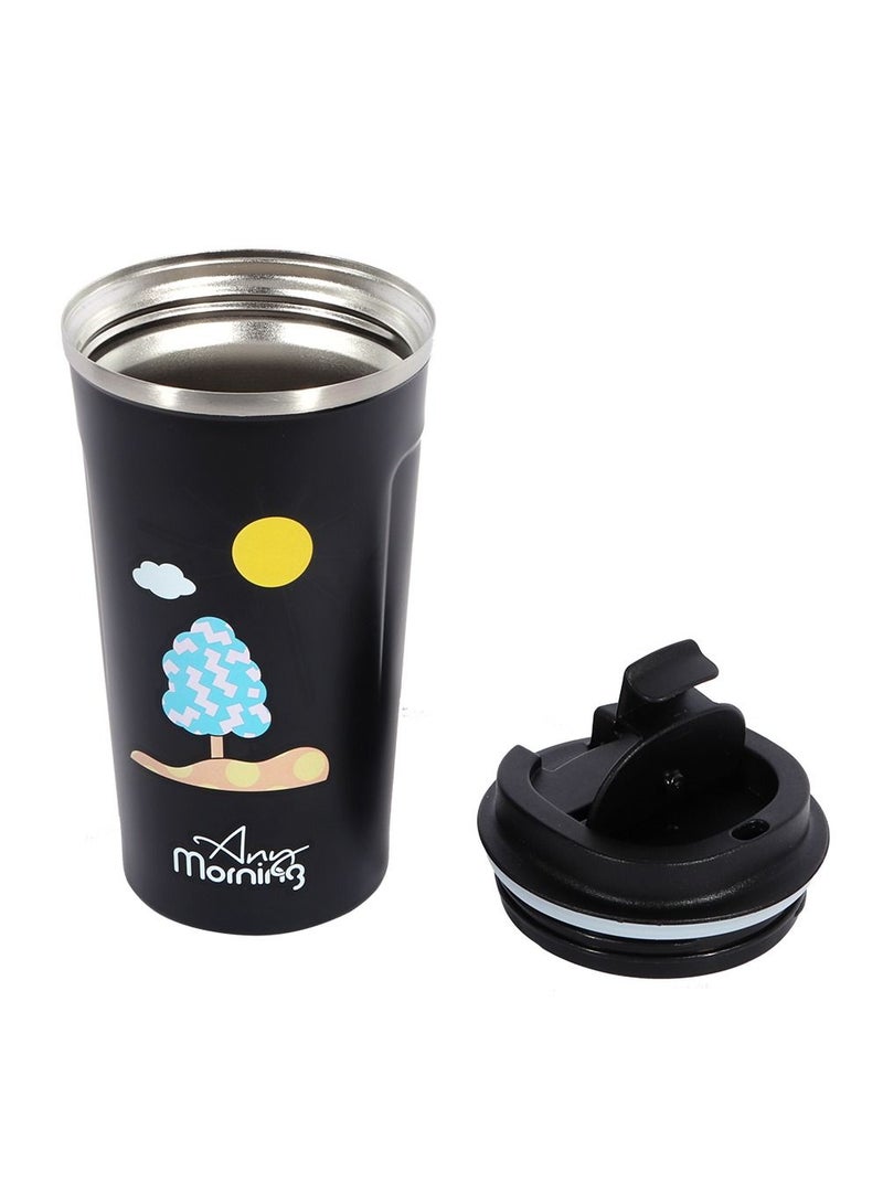 Any Morning Any Morning Stainless Steel Travel Coffee Mug 17 oz (500ml), Vacuum Insulated Tumbler for Hot and Cold Drinks, Leak and Spill-Proof Coffee Travel Mug, Coffee Tumbler with Anti-Slip Base  - Image 4