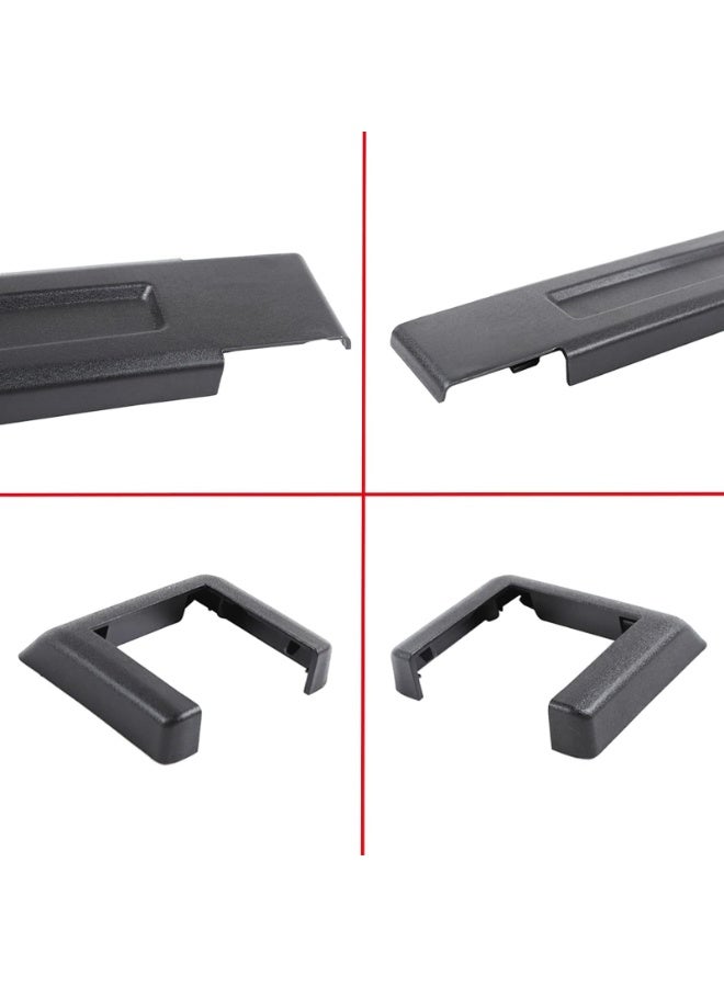 2 Pcs Tailgate Rear Door Spare Tire Holder Hinge Cover Trim for Jeep Wrangler JK JKU 2007-2018 - Image 3