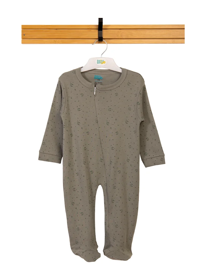 Babies Basic 100% Cotton Printed Long Sleeves Jumpsuit/Romper/Sleepsuit For Babies