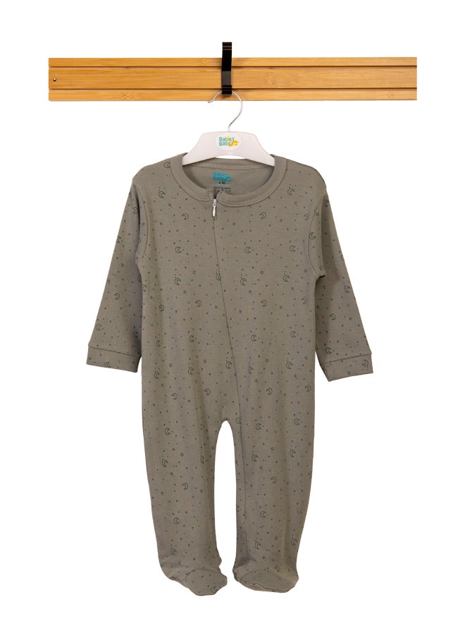Babies Basic 100% Cotton Printed Long Sleeves Jumpsuit/Romper/Sleepsuit For Babies  - Image 1