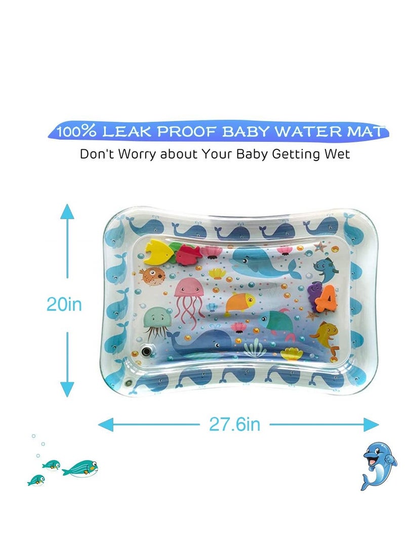 SYOSI - Time Water Mat Infant Toy Indoor Floor Inflatable Newborn Boys and Girls of 3 6 9 12 Months Fun Activity Center Toys Baby Early Development Centers - Image 1