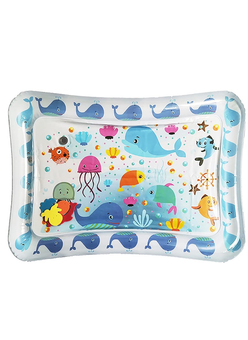 SYOSI - Time Water Mat Infant Toy Indoor Floor Inflatable Newborn Boys and Girls of 3 6 9 12 Months Fun Activity Center Toys Baby Early Development Centers - Image 1