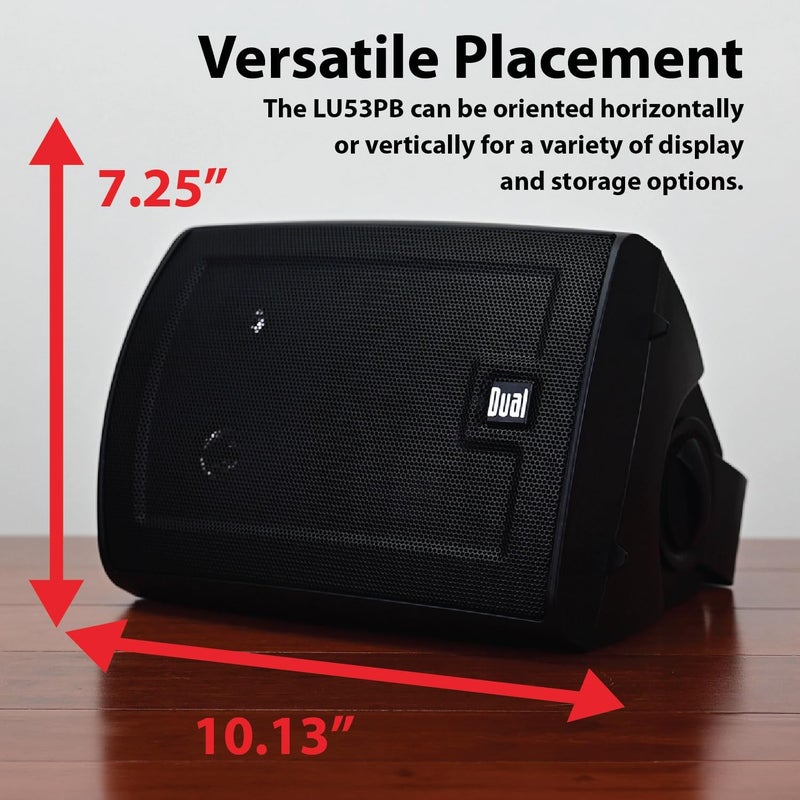 Dual Electronics LU43PB 3-Way High Performance Outdoor Indoor Speakers with Powerful Bass LU53PB - Image 3