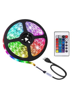 Litus LED Strip Lights for bedroom - Multicolor with Remote Plastic USB Powered, Waterproof, Perfect LED lights for Bedroom, TV, Desktop PC, Fish Tank Decoration. Wall Strip Lights 