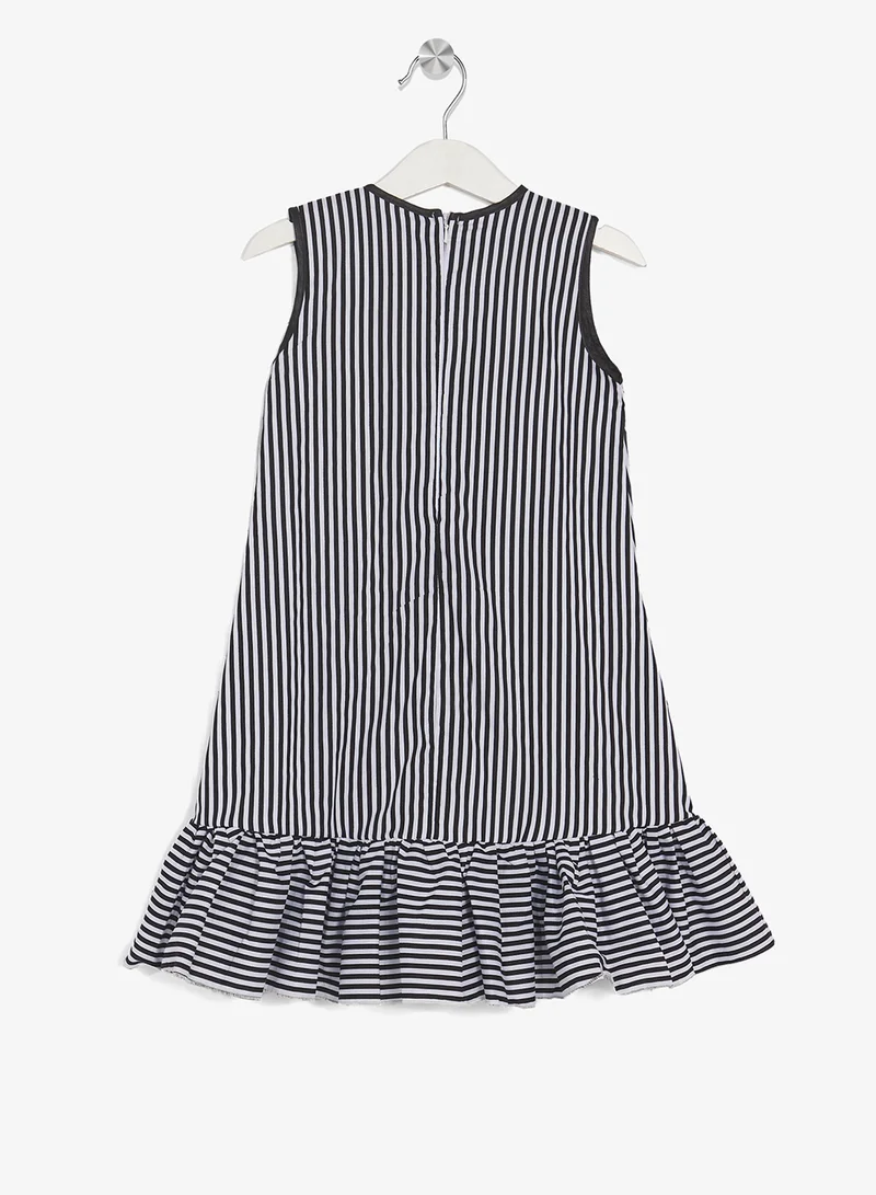 Little Golden Apple Little Striped Bow Dress