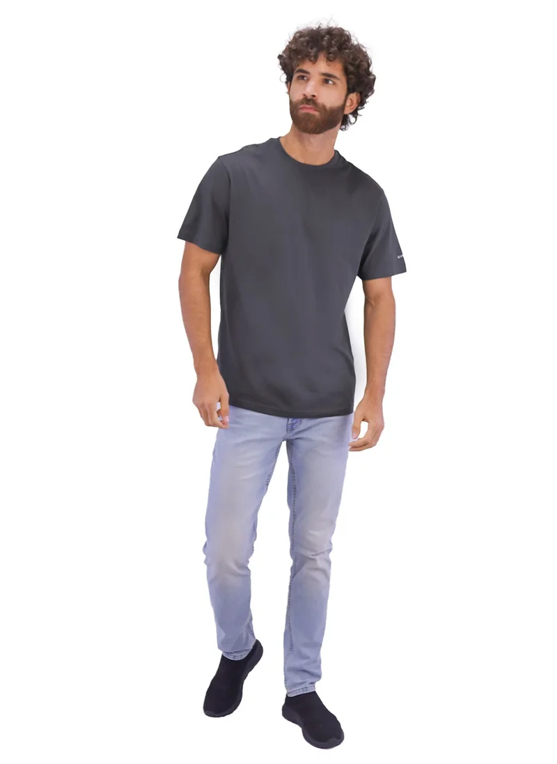 جيوردانو Men's Cotton Jersey Crew Neck  Slim Fit Tee