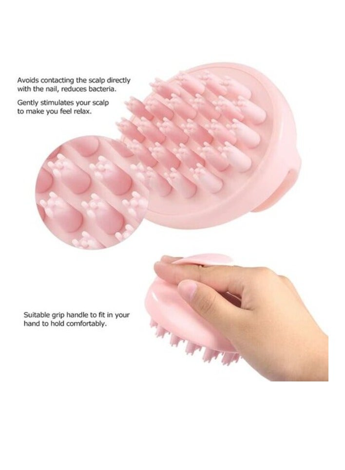 PROMASS Hair Massage Brush Shampoo Scalp Massage Brush Head Massager Silicone Comb Scalp Shower Hair Brush  - Image 2