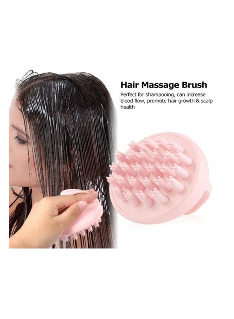 PROMASS Hair Massage Brush Shampoo Scalp Massage Brush Head Massager Silicone Comb Scalp Shower Hair Brush  - Image 1