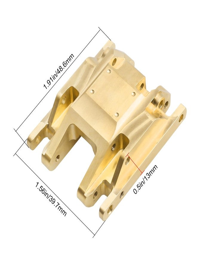 CrazyHobby 66g CrazyHobby Brass Skid Plate Transmission Mount Heavy Duty for TRX4M K10 High Trail F150 Bronco Defender 1/18 Crawler Car Upgrades (Gold) - Image 5