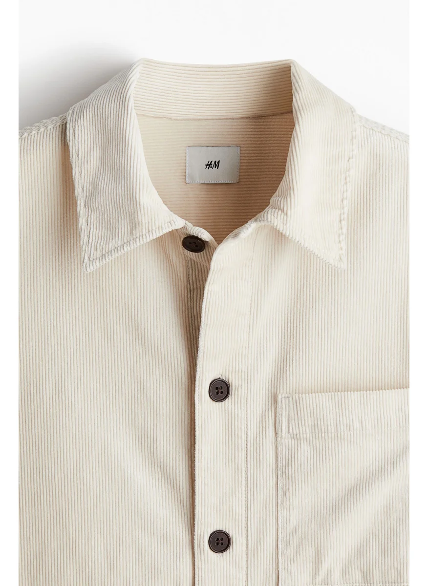 اتش اند ام Regular Fit Corduroy Overshirt