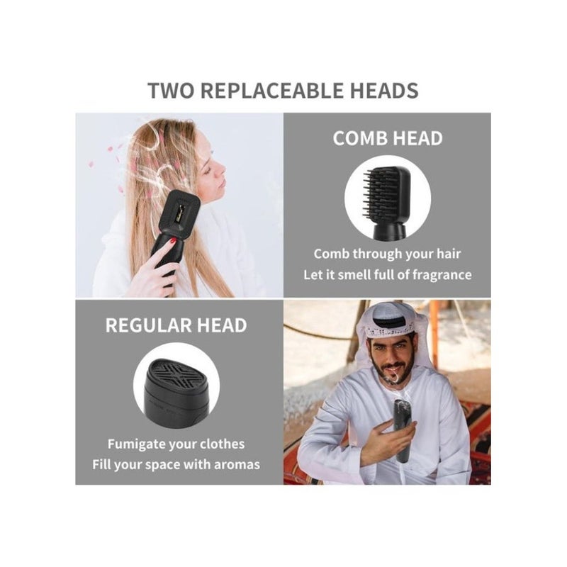 Stylish portable electronic diffuser – USB rechargeable with interchangeable head for scenting hair and clothes - Image 4