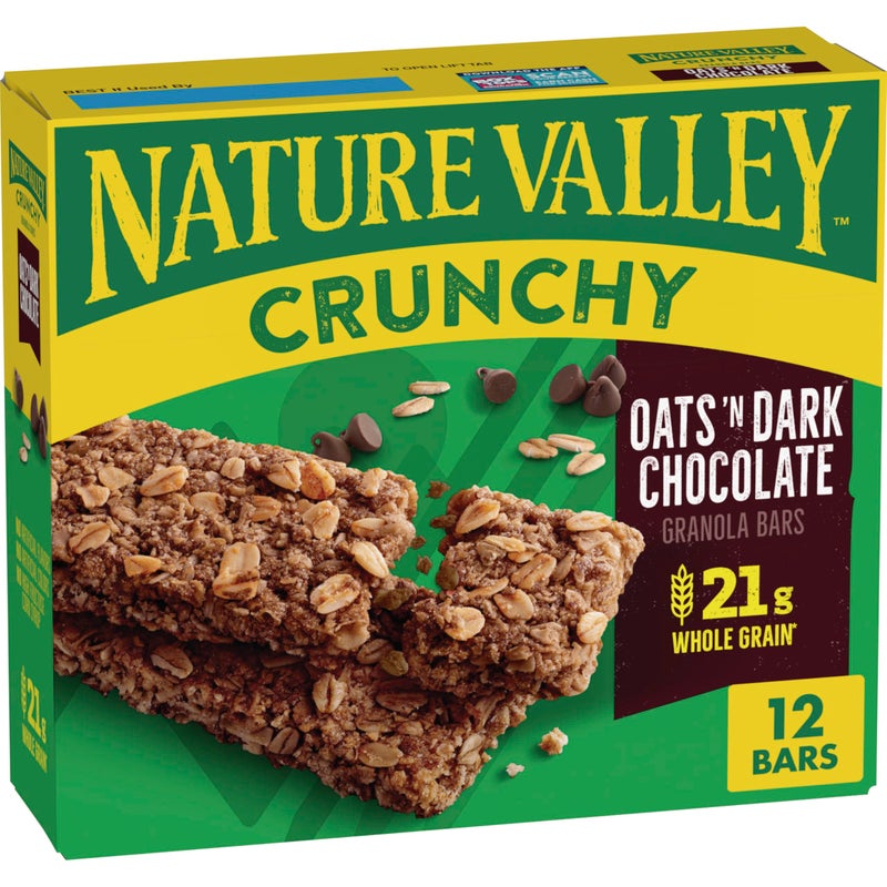 Nature Valley Crunchy Granola Bars | Whole Grain Oats & Dark Chocolate, 210g (10 Bars-PACK OF 5) | Multigrain Energy Bars| No Artificial Flavours - Image 5
