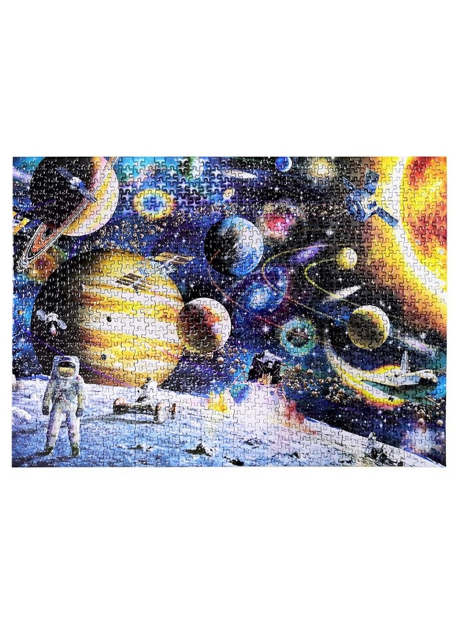 ELEDUCTMON Jigsaw Puzzle 1000 Pieces - Space Traveler Paper Puzzle Indoor Home Floor Puzzles Educational Toys Intellectual Game for Teens Adults - Image 1