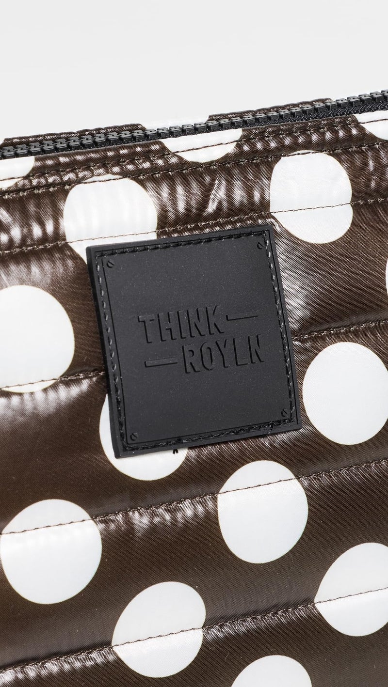Think Royln Women's Travel Bag Trio, Chocolate Polka Dot, One Size - Image 4