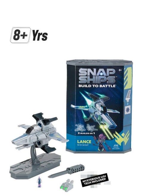 Snap Ships Lance Sv51 Scout Construction Toy For Custom Building And Battle Play Ages 8+