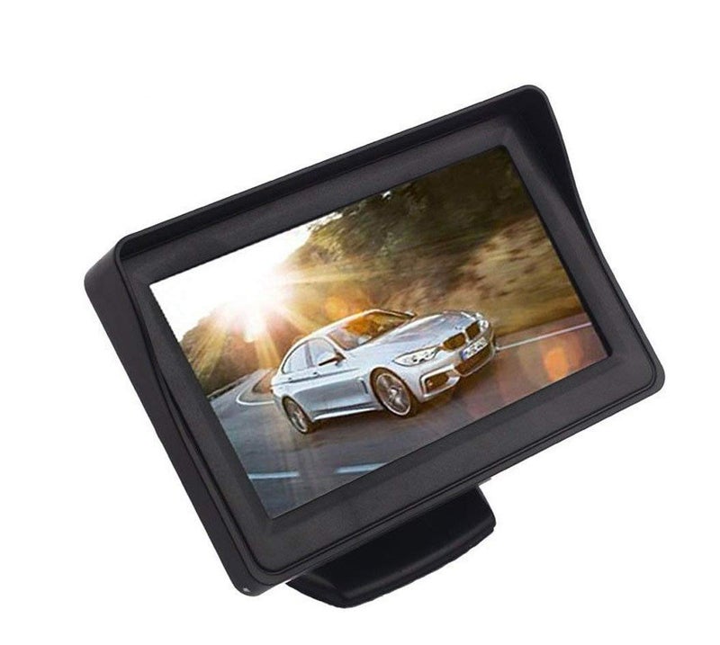 AutoBizarre 4.3 inch Dashboard Standing LCD TFT Monitor Display for Car Dashboard - Useful for Reverse Parking Camera Output or Any Video Output - Image 1