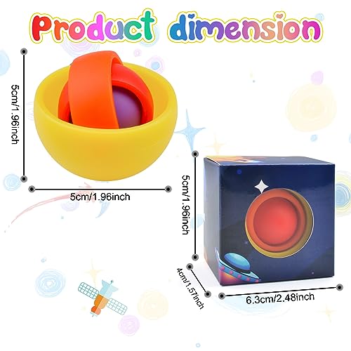 Yrissmiss Fidget Toy for Adults Gyro Fidget Desk Toys Ideal Gift for Boys Girls Teens Kids ADHD Autism Stress Relief Finger Toy Hand Fidget Spinner for Classroom - Image 5