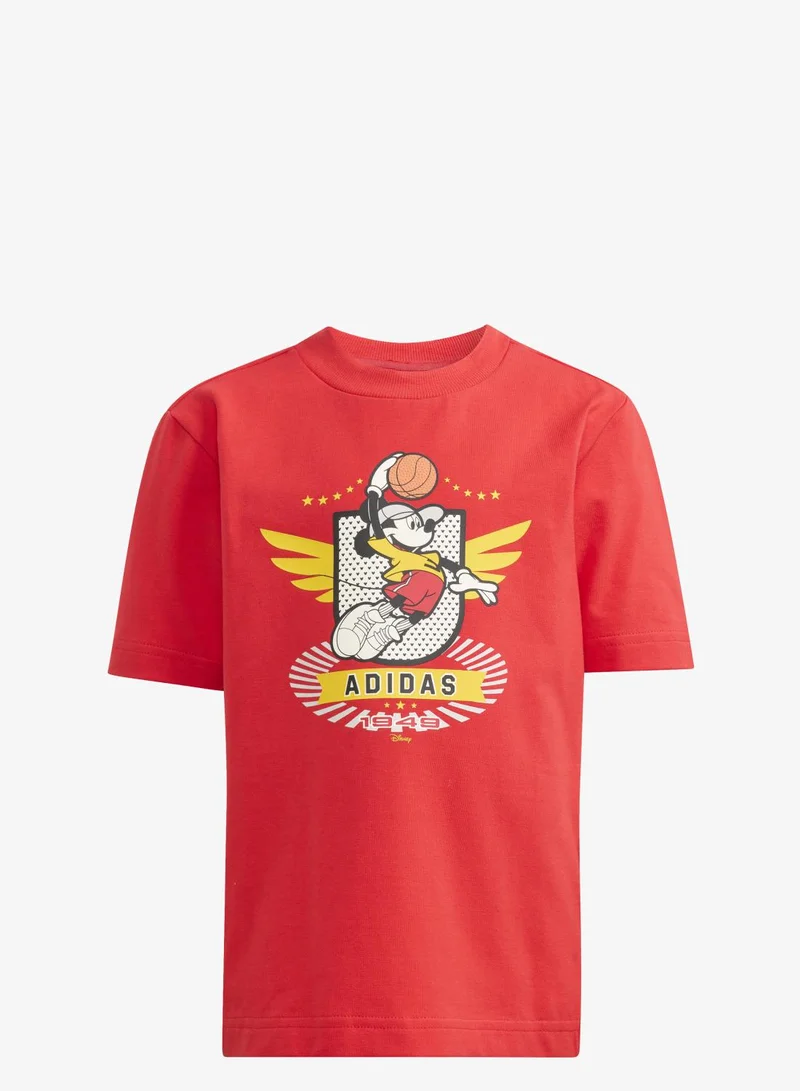 اديداس طقم تيشيرت مزيَّن برسمة ميكي ماوس من أديداس وديزني