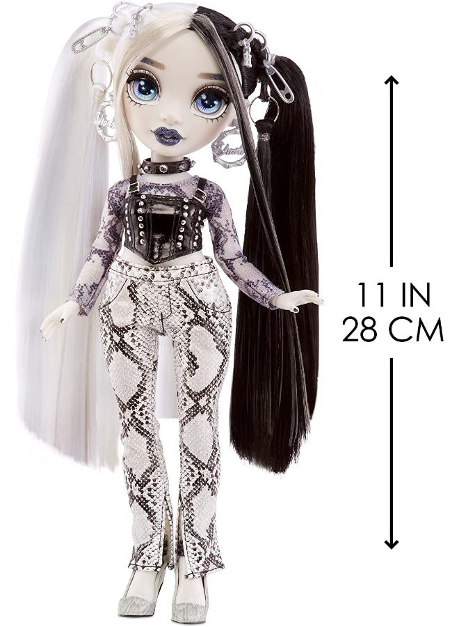 RAINBOW HIGH Shadow S1 Heather Grayson Grayscale 11 inch Fashion Doll, 2 Grey Designer Outfits to Mix & Match with Accessories - Image 3