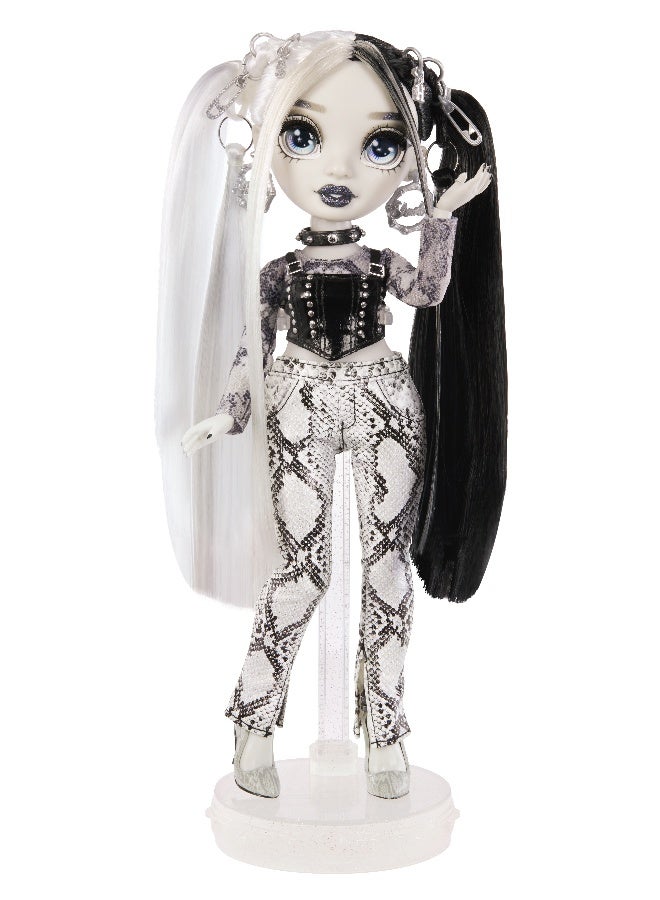 RAINBOW HIGH Shadow S1 Heather Grayson Grayscale 11 inch Fashion Doll, 2 Grey Designer Outfits to Mix & Match with Accessories - Image 5