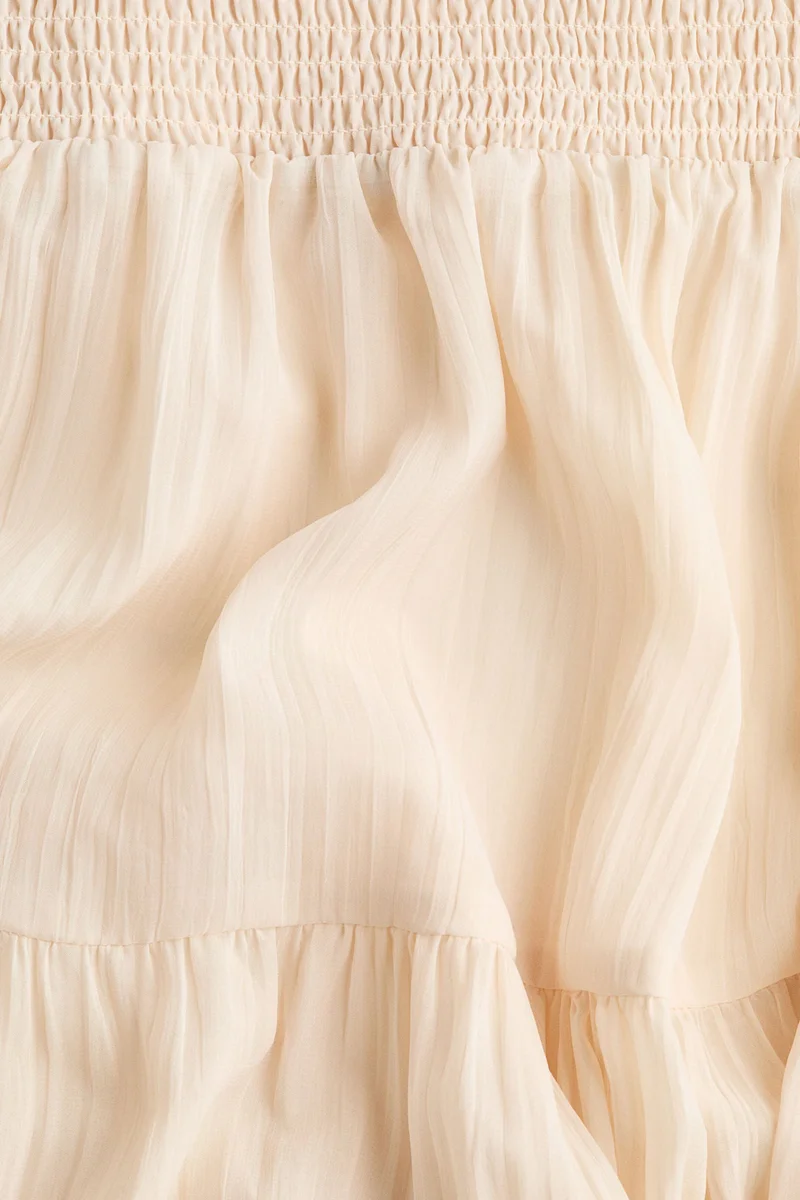 H&M Smocked chiffon skirt