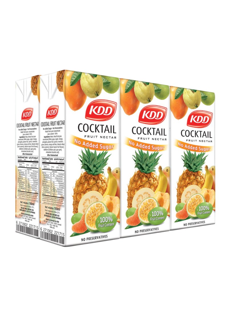 KDD No Added Sugar Fruit Cocktail 100% Juice Carton Pack - Image 1