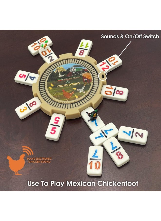 CHH Double 15 Numeral Pro Size Mexican Train & Chicken Domino Set in Aluminum Case  - Image 5