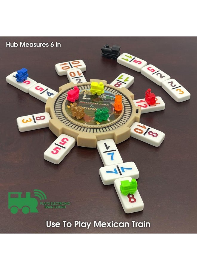 CHH Double 15 Numeral Pro Size Mexican Train & Chicken Domino Set in Aluminum Case  - Image 4