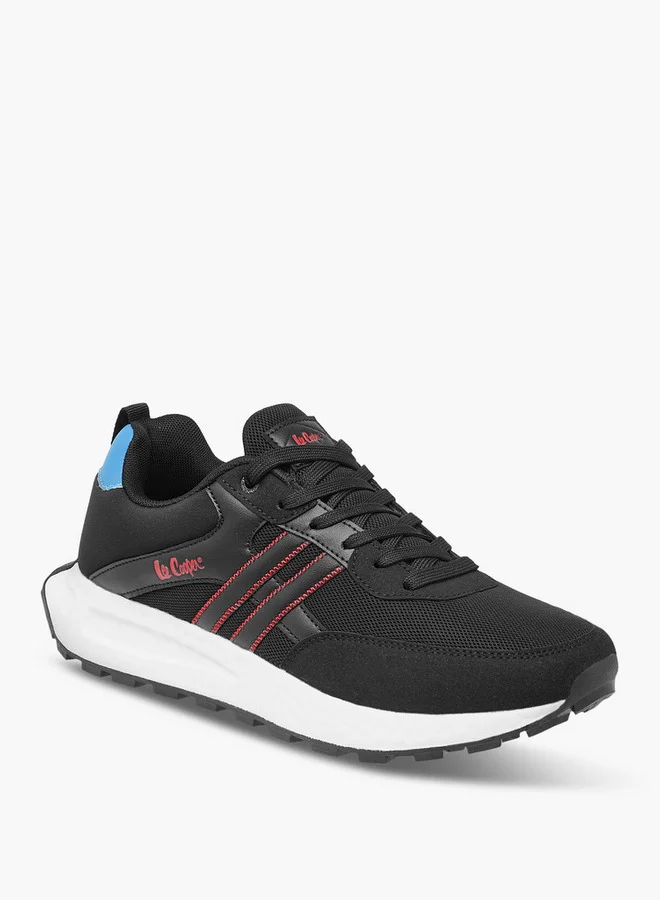 Lee Cooper Mens' Panelled Lace-Up Sneakers