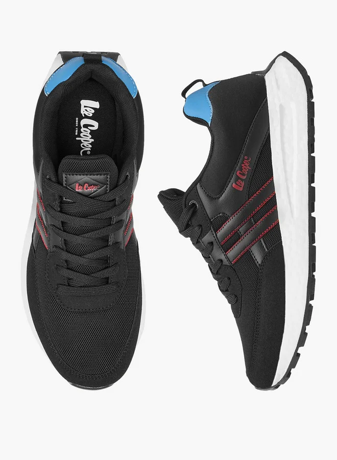 Lee Cooper Mens' Panelled Lace-Up Sneakers